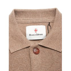 Blue de Gnes Gifu knit cardigan - chocolate 