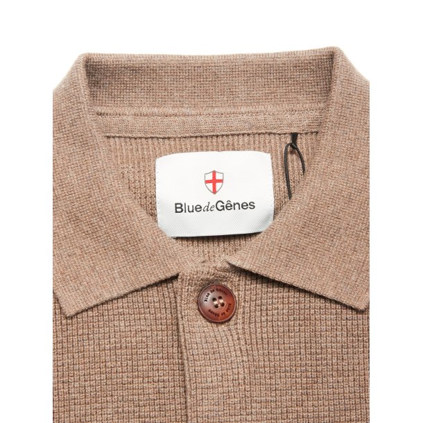 Blue de Gnes Gifu knit cardigan - chocolate 