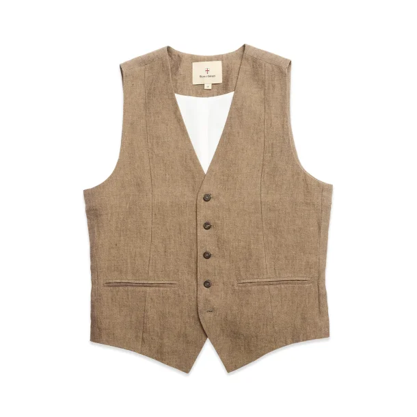 Blue de G�nes Canna Lin Gilet - grey mel