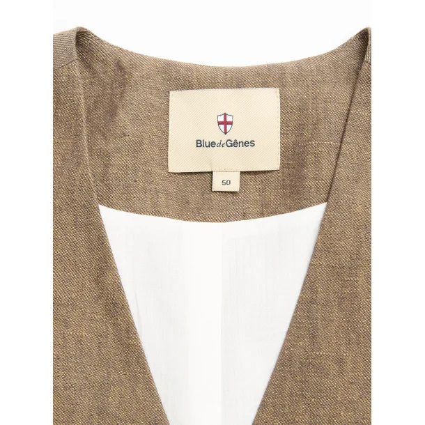 Blue de G�nes Canna Lin Gilet - grey mel