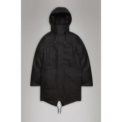 RAINS Nome long parka -black 