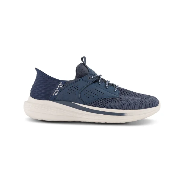 SKECHERS Slip-ins Relaxed Fit Slade Caster Sneaker - navy210889