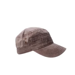 Black Colour Glenna cap - Coffe 