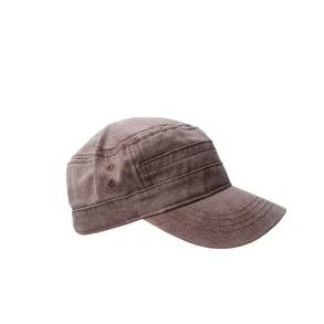Black Colour Glenna cap - Coffe 