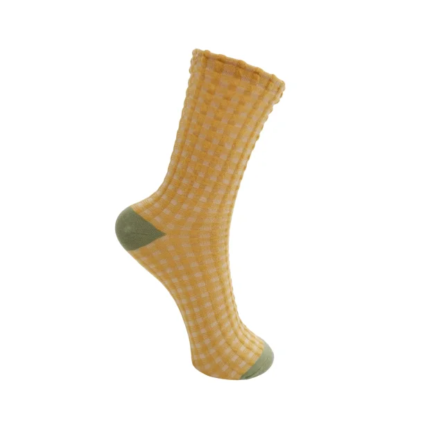 Black Colour BCTavi sock - yellow