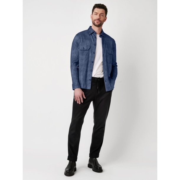 Desoto Casual overshirt Kent - navy denim 93683-3