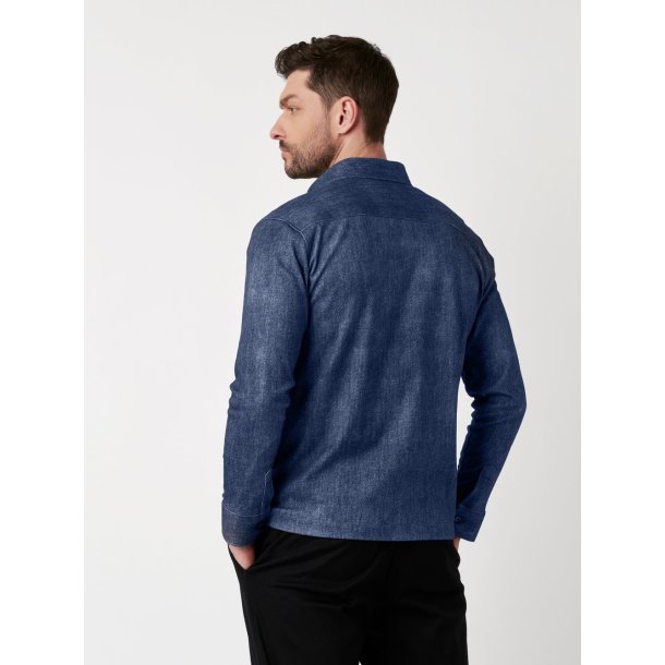 Desoto Casual overshirt Kent - navy denim 93683-3