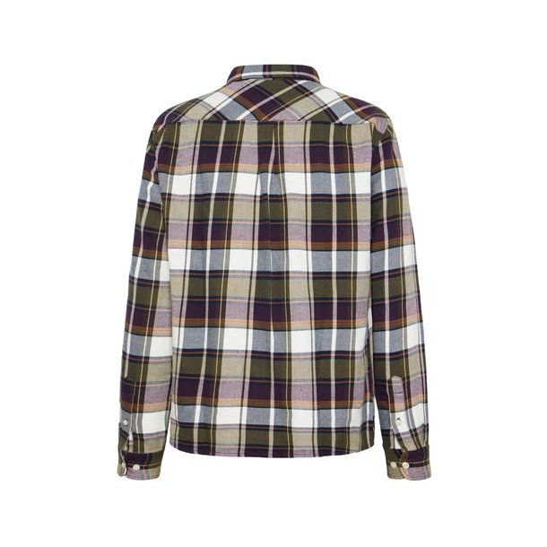 Knowledge Cotton Checked Flannel Shirt 90952 - blue check