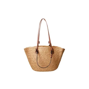 Black Colour BcKate Straw Shopper Taske - Nature