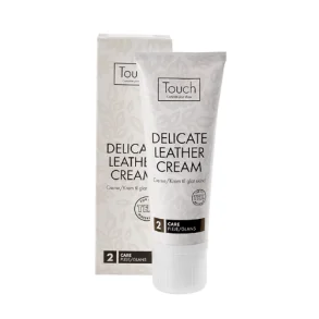 Touch delicat leather cream tube - sort