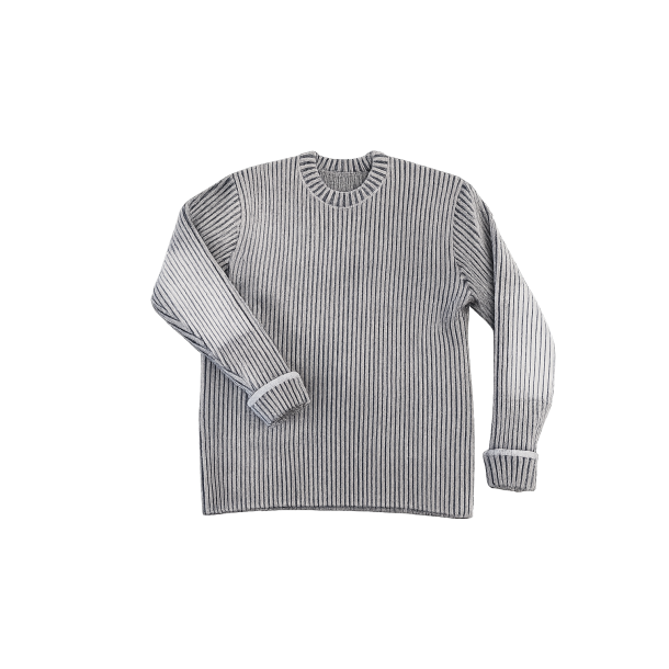 Rains Sapa knit crew - Vintage white/black 