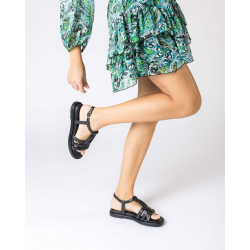 Wonders sandal - sort A-3302