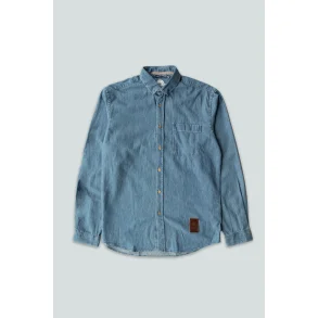LAKOR Organic Denim Shirt - medium blue 