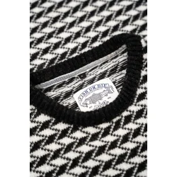 Faroese Fisher Knit - Off White/black 