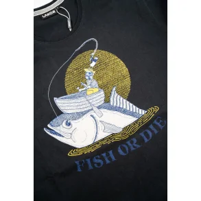 LAKOR Reel big Fish T-shirt - Moonless night 