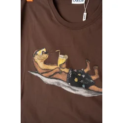 LAKOR Otter Vacation t-shirt - chicory coffee