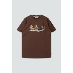 LAKOR Otter Vacation t-shirt - chicory coffee