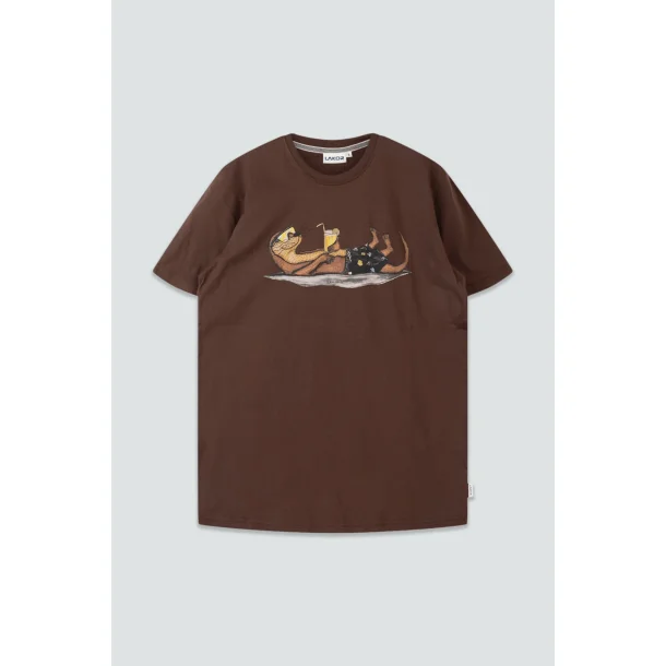LAKOR Otter Vacation t-shirt - chicory coffee