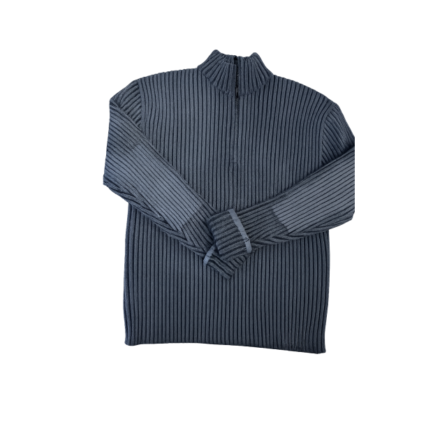 Rains Sapa knit half zip - dark grey/black