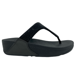 LULU crystal sandals - all black EC5-090 DAME - zjoos-hjoerring.dk