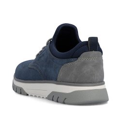 Rieker sko med elastiksn�re - bl� B9352-14 