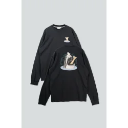 LAKOR Back Attack Boxfit L/S t-shirt - moonless night