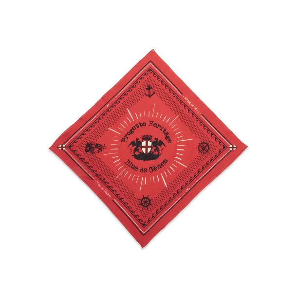 Blue de Gnes Bandana - Red