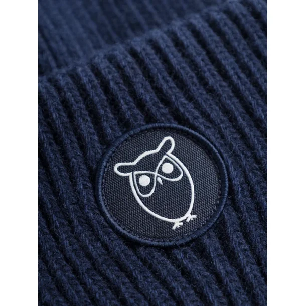 Knowledge Cotton Wool Beanie - total eclipse 