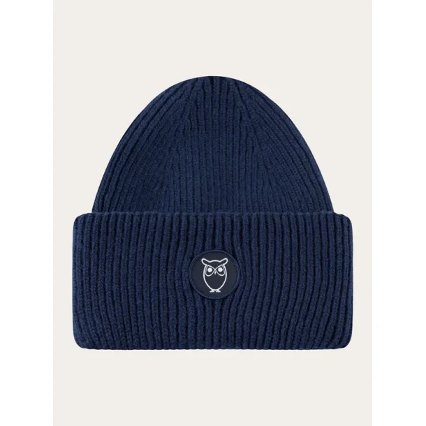 Knowledge Cotton Wool Beanie - total eclipse 