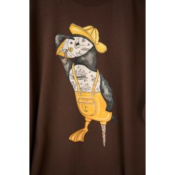LAKOR Sea Parrot Seaman t-shirt - chicory coffee 