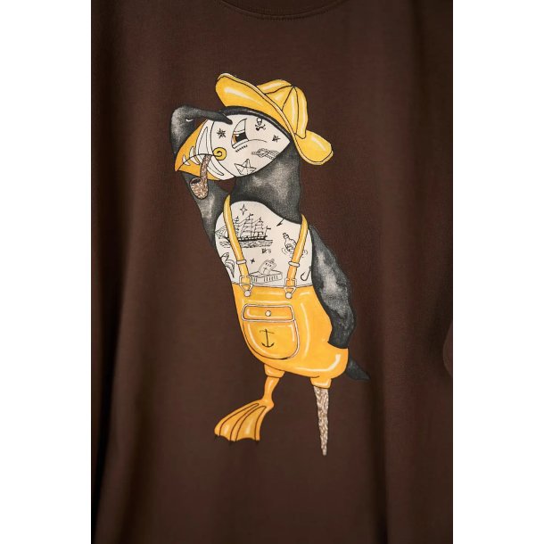 LAKOR Sea Parrot Seaman t-shirt - chicory coffee 