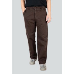 LAKOR Relaxed Twill Pants - coffee bean 