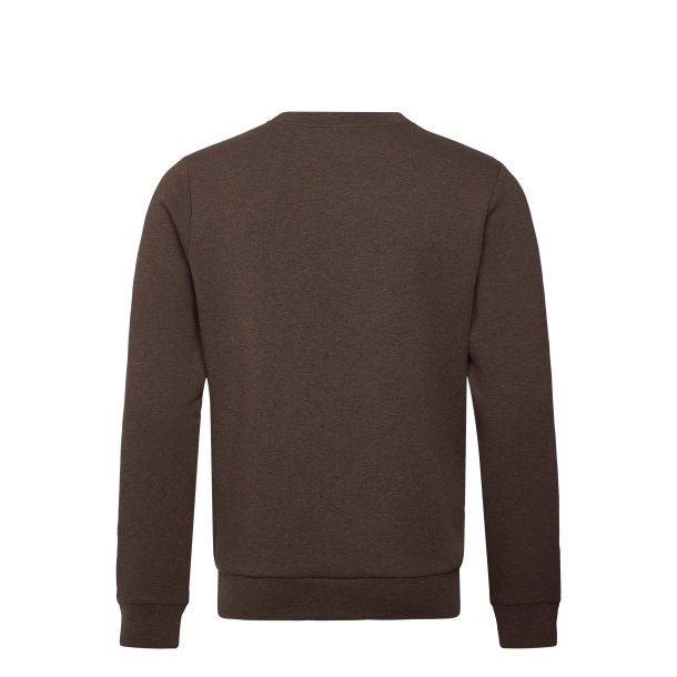 Mos Mosh Abel crew neck sweat - Chocolate brown melange 