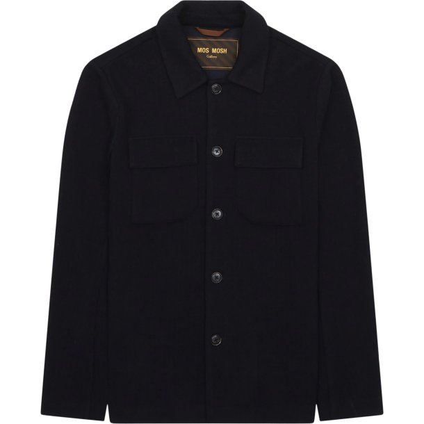 Mos Mosh Austin knit overshirt - navy 