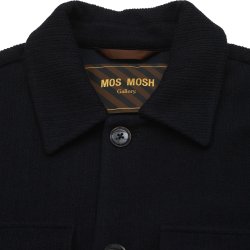 Mos Mosh Austin knit overshirt - navy 