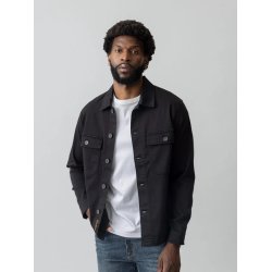 Mos Mosh Matteo soft overshirt - black 