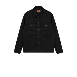 Mos Mosh Matteo soft overshirt - black 