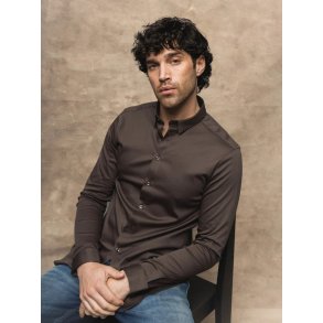 Mos Mosh Marco Jersey shirt - chocolate brown 