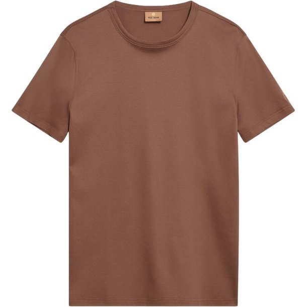 Mos Mosh Perry O-SS tee - chocolate brown 
