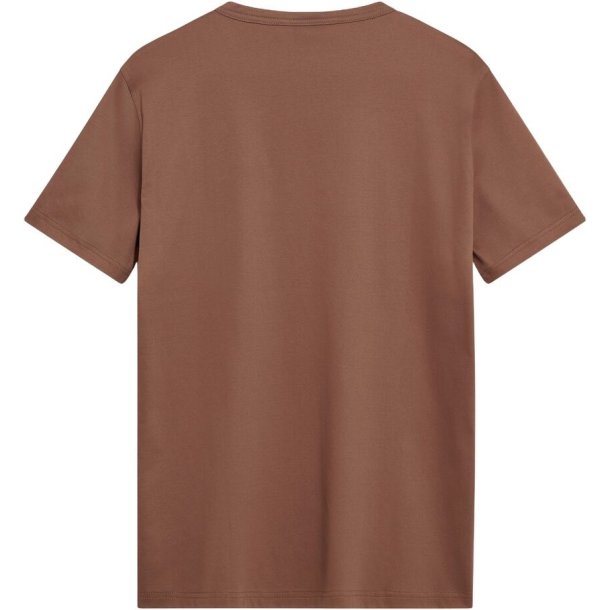 Mos Mosh Perry O-SS tee - chocolate brown 