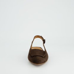 Paul Green sling-back ballerina - suede brun 6090-089