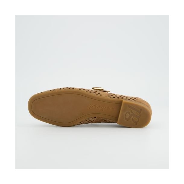 Paul Green ballerina - suede brun 1213-029