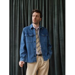 Blue de genes BGpontus denim overshirt - used 60647