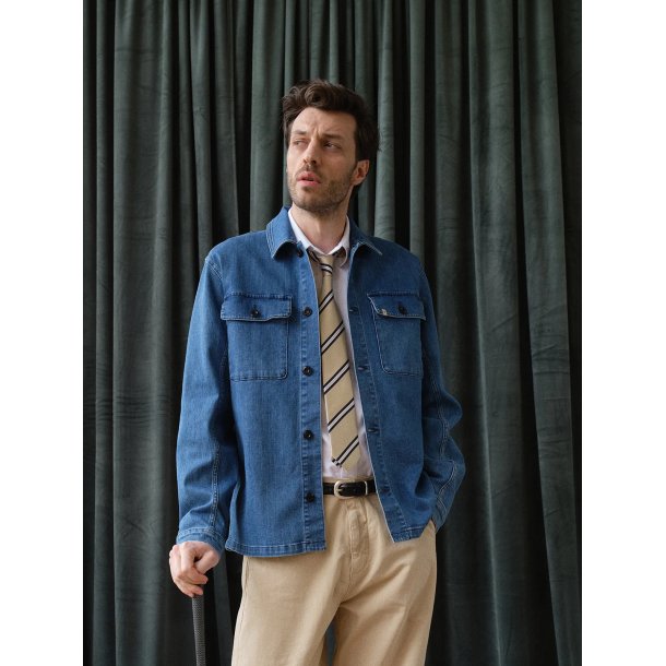 Blue de genes BGpontus denim overshirt - used 60647