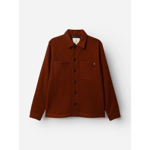 Blue de genes BGhew wool overshirt - ginger bread orange