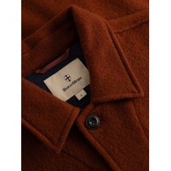 Blue de genes BGhew wool overshirt - ginger bread orange