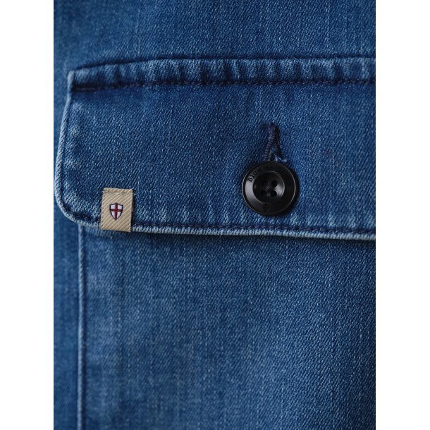 Blue de genes BGpontus denim overshirt - used 60647
