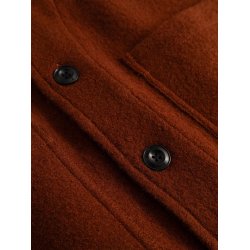 Blue de genes BGhew wool overshirt - ginger bread orange