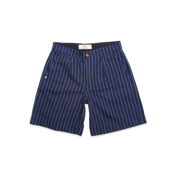Blue de genes BGcupra Toll shorts - navy stripe 60610