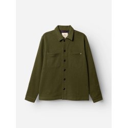 Blue de genes BGhew wool overshirt - winter moss